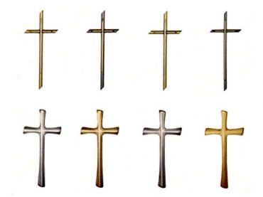 Kríž náhrobný ozdobený